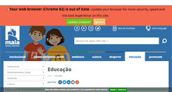 Desktop Screenshot of educar.maiadigital.pt